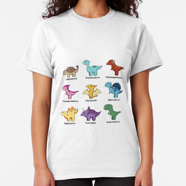Dinosaur Chart Classic T-Shirt