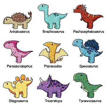 Artwork thumbnail, Dinosaur Chart by Madison Ridgdill