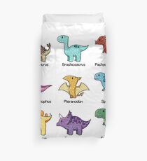 Dinosaur Chart Duvet Cover