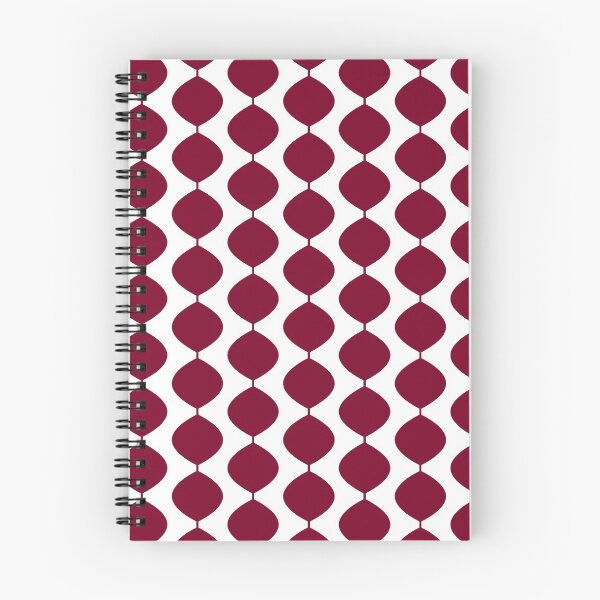 Item preview, Midcentury Modern Retro 60s Waves Pattern  (Darker Magenta Red) designed and sold by Makanahele.
