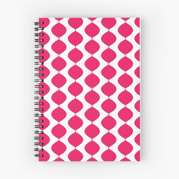 Item preview, Midcentury Modern Retro 60s Waves Pattern  (Pure Magenta Red) designed and sold by Makanahele.