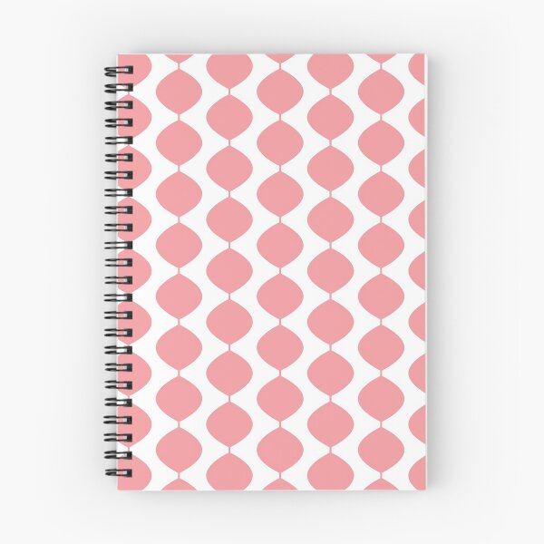 Item preview, Midcentury Modern Retro 60s Waves Pattern  (Pastel Magenta Red) designed and sold by Makanahele.