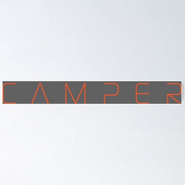 Item preview, CAMPER sticker - orange designed and sold by robnoble.