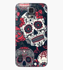 Sugar Skull Pattern Red Case/Skin for Samsung Galaxy