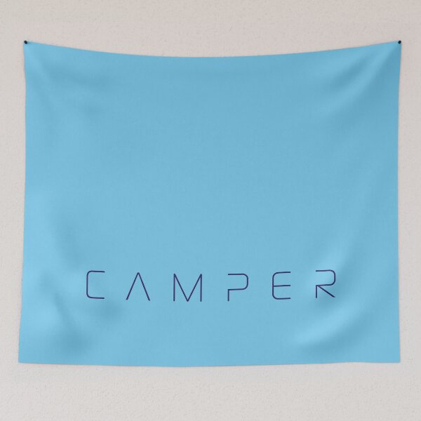 Item preview, CAMPER sticker - navy designed and sold by robnoble.