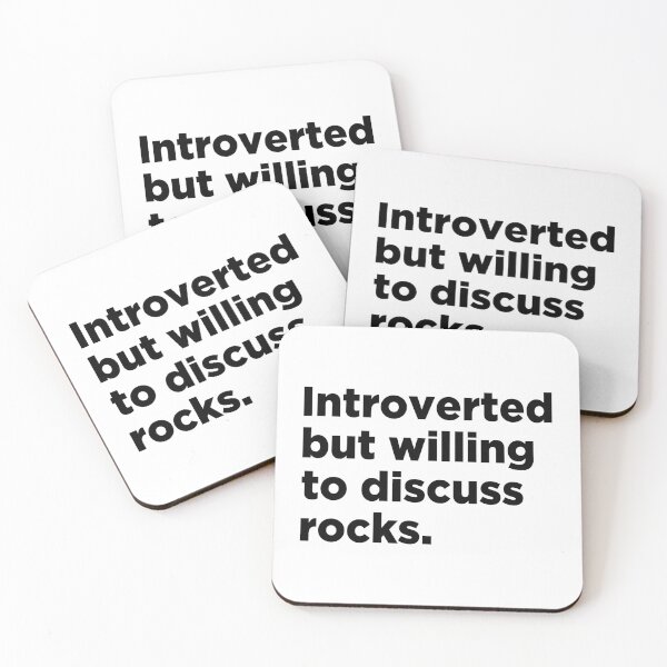Item preview, Introverted But Willing To Discuss Rocks designed and sold by T-shirt For You.