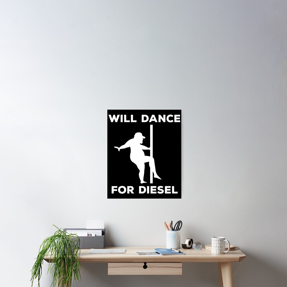 Funny Fat Guy Will Dance For Diesel Fat Man Pole Dance | Poster