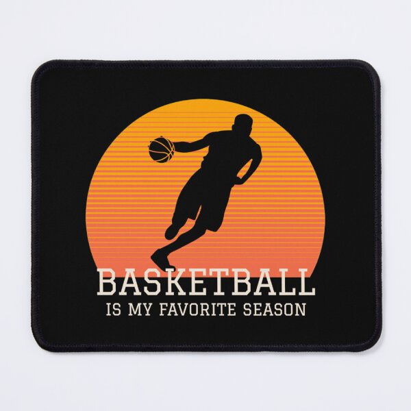 Item preview, Basketball Is My Favorite Season Retro Sunset Player Essential T-Shirt designed and sold by heajosephgi3.