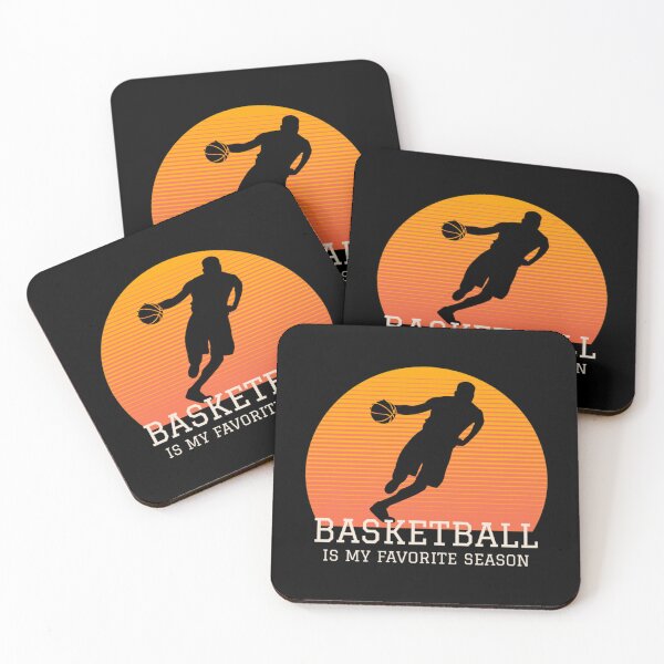 Item preview, Basketball Is My Favorite Season Retro Sunset Player Essential T-Shirt designed and sold by heajosephgi3.