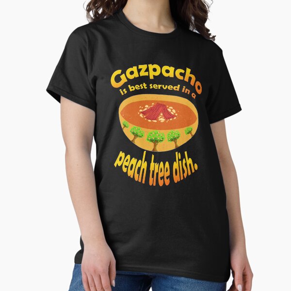 Vista previa del artículo con la obra «Gazpacho Mejor en Plato de Durazno», diseñado y vendido por Karen Simon.