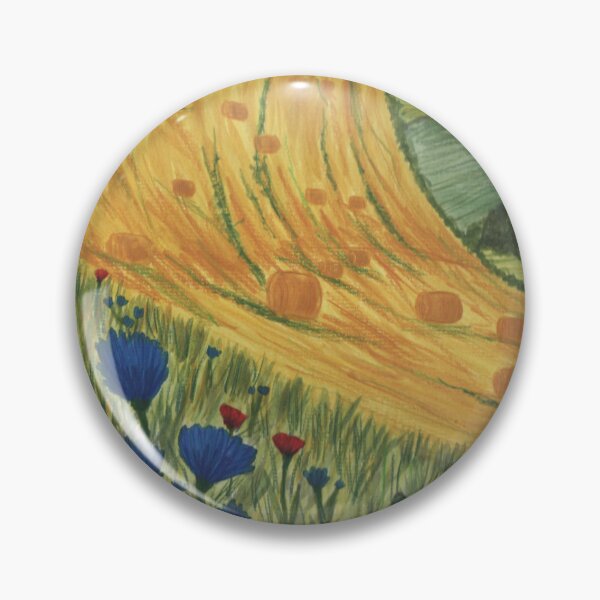 Item preview, Wheatfield with Flowers designed and sold by raythompsonart.