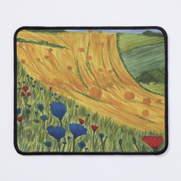 Item preview, Wheatfield with Flowers designed and sold by raythompsonart.
