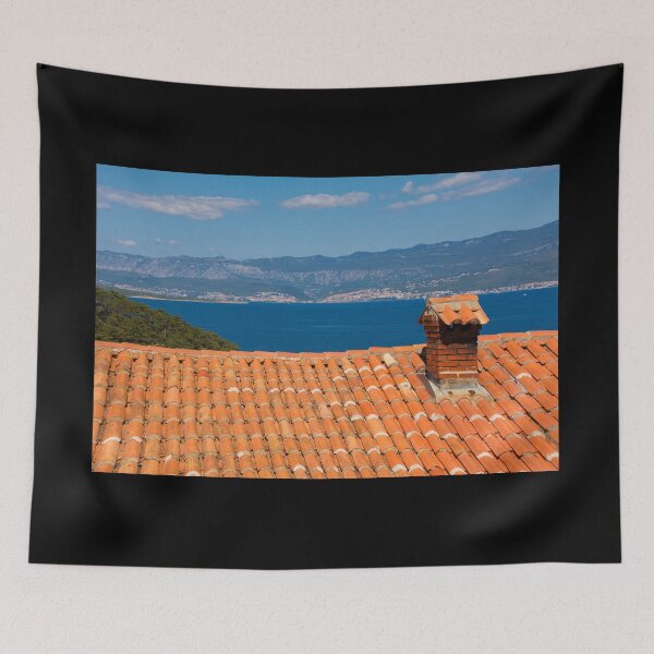 Item preview, Rooftop in Vrbnsk, Krk, Croatia designed and sold by jojobob.