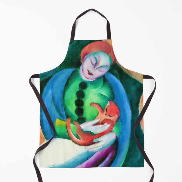 Item preview, Girl with Cat II by Franz Marc designed and sold by WonderweissStudio.