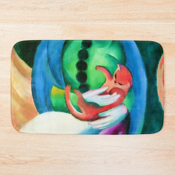 Item preview, Girl with Cat II by Franz Marc designed and sold by WonderweissStudio.