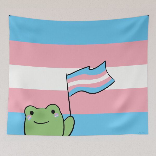 Item preview, Trans Flag Frog designed and sold by uchix.