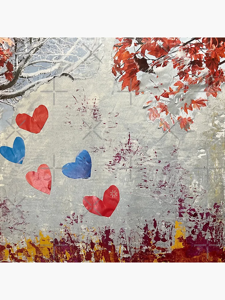 Ziplock bag painting - Little Hearts, Big Love