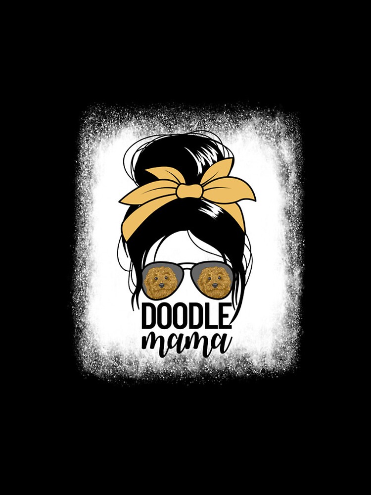Aperçu 4 sur 4. Coque iPhone avec l'œuvre Doodle Mama Messy Bun Women's Pet Golden Doodle Gear créée et vendue par DynamicDesign.