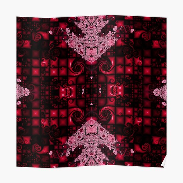 Harlequin Chessboard 2 Poster