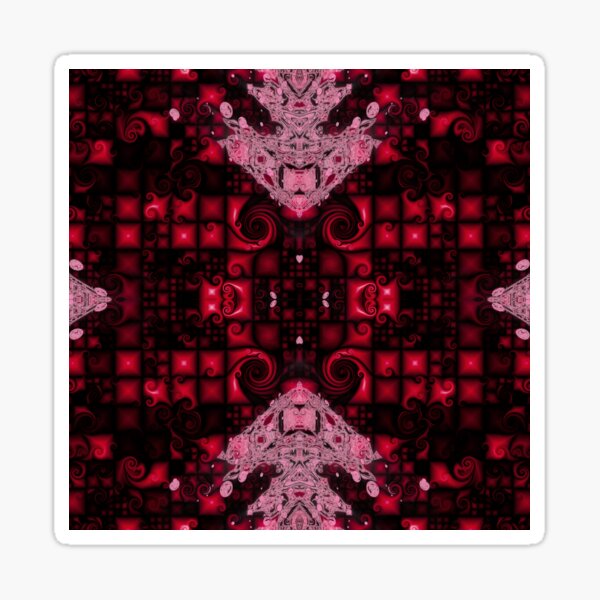 Harlequin Chessboard 2 Sticker