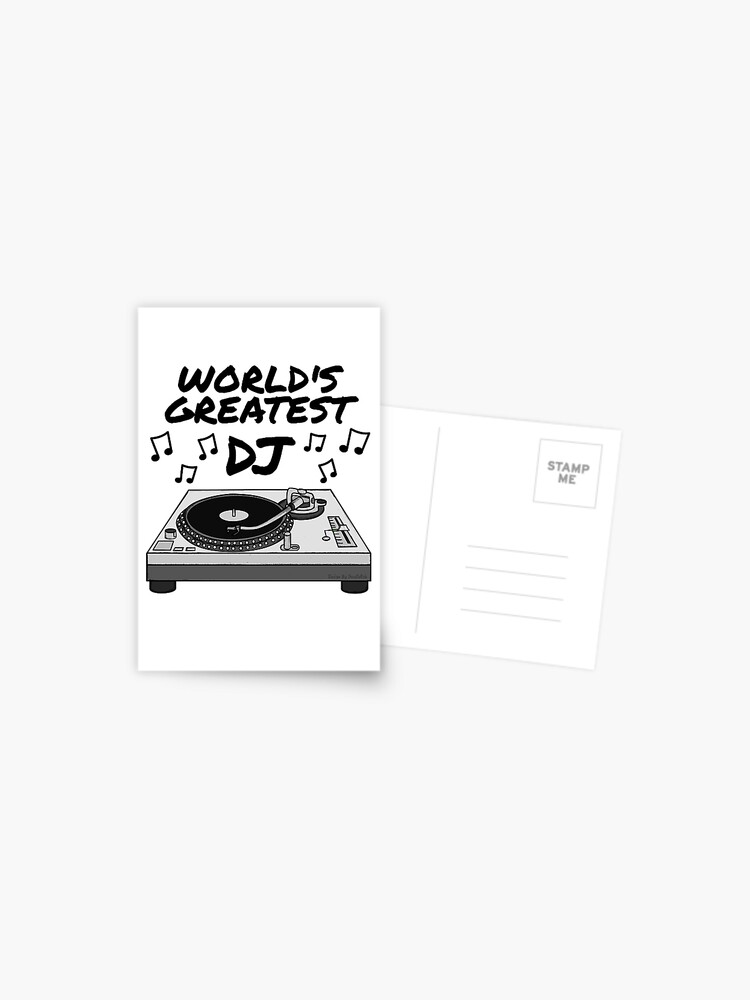 Le plus grand DJ du monde, DJ'ing Musician Producer | Carte postale