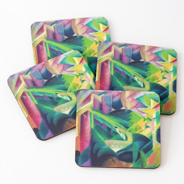 Item preview, Deer in a Monastery Garden by Franz Marc designed and sold by WonderweissStudio.