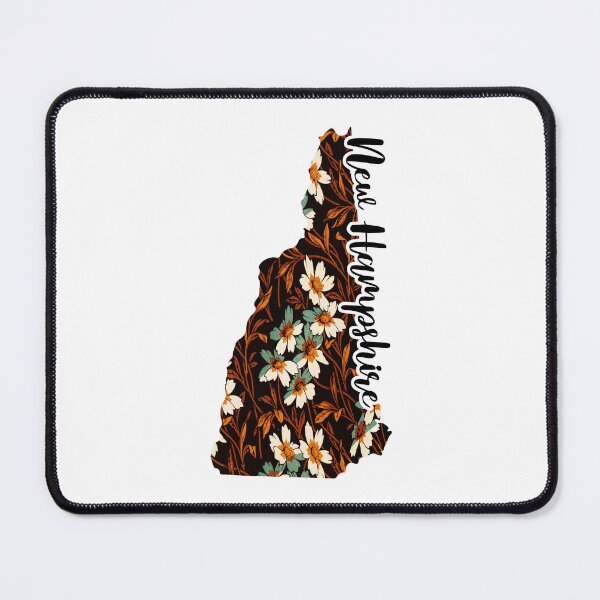 Item preview, Floral Map of USA States New Hampshire - Map of New Hampshire designed and sold by AmethystMurad.
