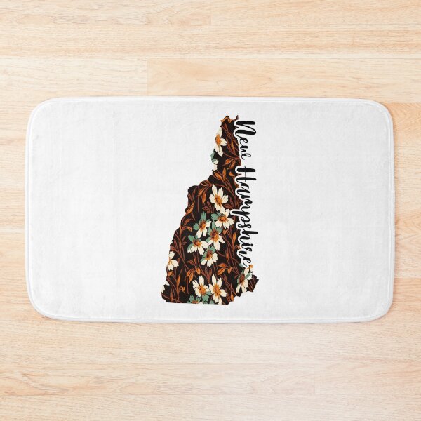 Item preview, Floral Map of USA States New Hampshire - Map of New Hampshire designed and sold by AmethystMurad.