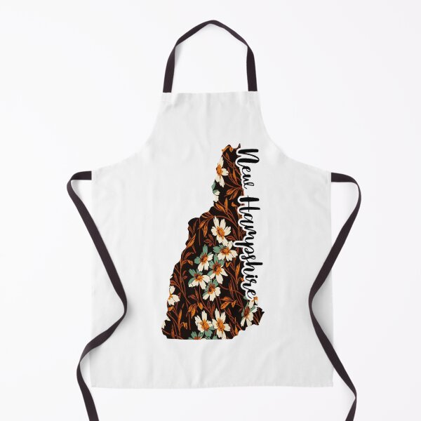 Item preview, Floral Map of USA States New Hampshire - Map of New Hampshire designed and sold by AmethystMurad.