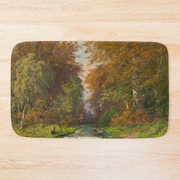 Item preview, Henri Gogarten Young woman with a parasol on a forest bridge designed and sold by TeeARTHY.