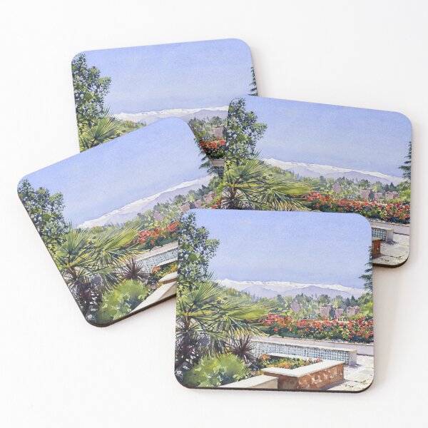Item preview, The Sierra Nevada from the gardens of the Mosque, Granada, Spain designed and sold by Margaret Merry.