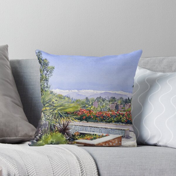 Item preview, The Sierra Nevada from the gardens of the Mosque, Granada, Spain designed and sold by Margaret Merry.