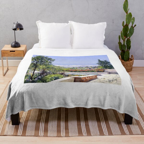 Item preview, The Sierra Nevada from the gardens of the Mosque, Granada, Spain designed and sold by Margaret Merry.