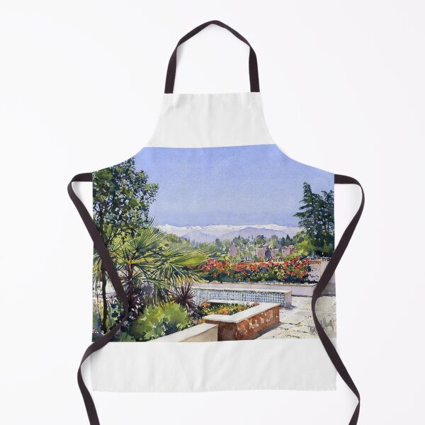 Item preview, The Sierra Nevada from the gardens of the Mosque, Granada, Spain designed and sold by Margaret Merry.
