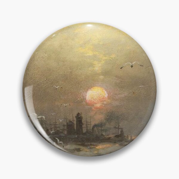 Item preview, Heinrich Gogarten Hafenansicht ,harbor view ,german painter ,heinrich 1850 ,winter designed and sold by TeeARTHY.