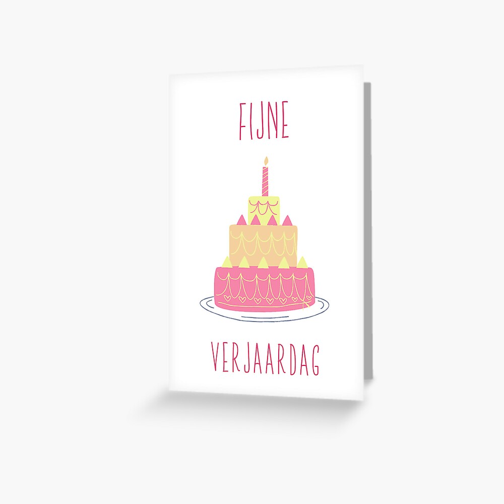 Tarjetas de felicitación «Tarjeta holandesa de feliz cumpleaños con Tarjetas de felicitación «Tarjeta holandesa de feliz cumpleaños con
