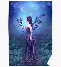 Iridescent Fairy & Dragon Poster
