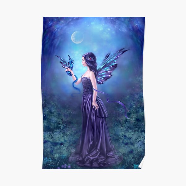 Iridescent Fairy & Dragon Poster