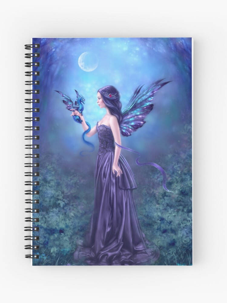 Thumbnail 1 of 3, Journal, Iridescent Fairy & Dragon designed and sold by silverstars.