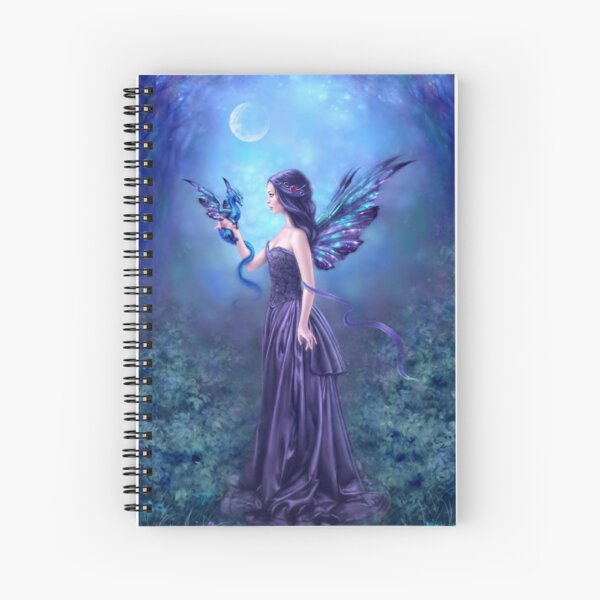 Iridescent Fairy & Dragon Spiral Notebook