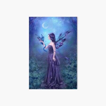 Iridescent Fairy & Dragon Art Board Print