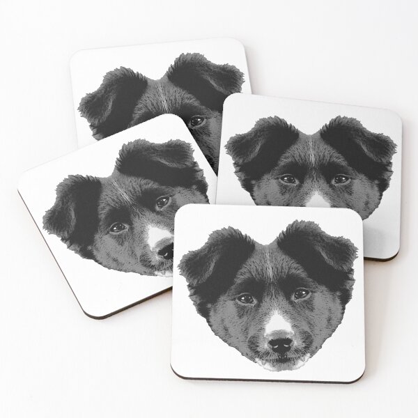 Item preview, Border collie pup, cute baby animals, cute herding dogs designed and sold by Kirei-Lily.