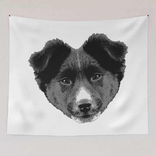Item preview, Border collie pup, cute baby animals, cute herding dogs designed and sold by Kirei-Lily.