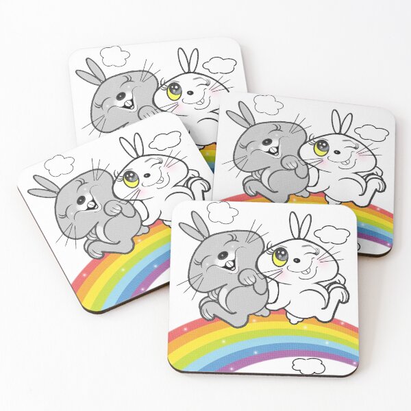 Aperçu de l'œuvre Heureux lapins (lapins) créée et vendue par Shirley cute art .