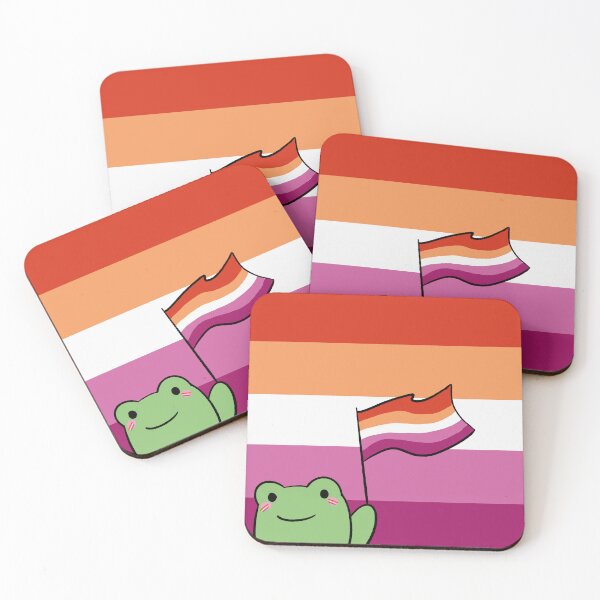 Item preview, Frog Lesbian Visibility Flag designed and sold by uchix.