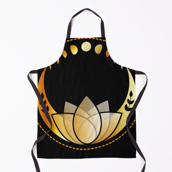 Item preview, Mystical lotus dream catcher with moons and stars in gold designed and sold by bernd49.