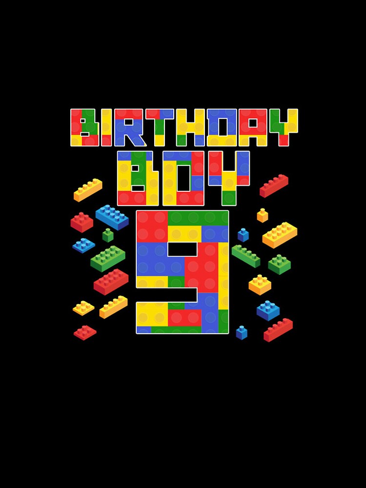 Aperçu 4 sur 4. Coque iPhone avec l'œuvre Kid 9th Birthday Boy Master Builder 9 Year Old Block Builder Gear créée et vendue par DynamicDesign.