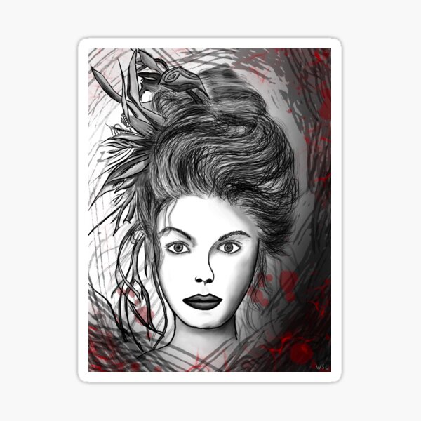 The Lady who Watches Sticker