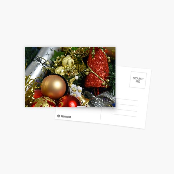 Christmas Baubles Postcard