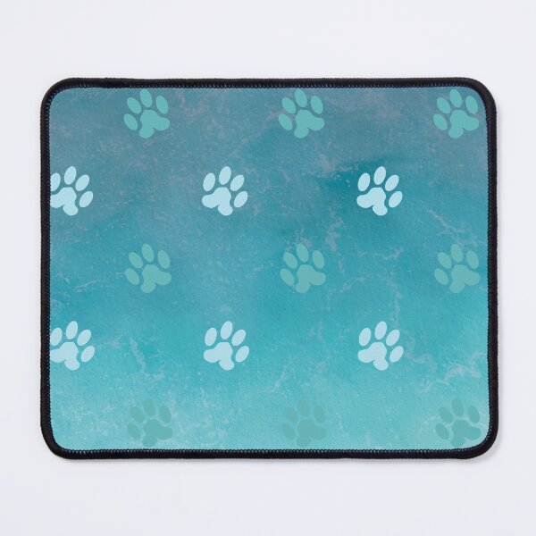 Item preview, ombre blue ocean cat and dog paw print designed and sold by Beeroclock.